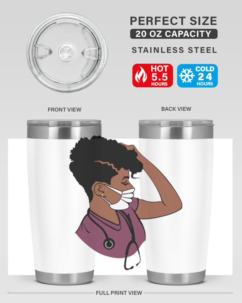 black nurse 1#- women-girls- Tumbler