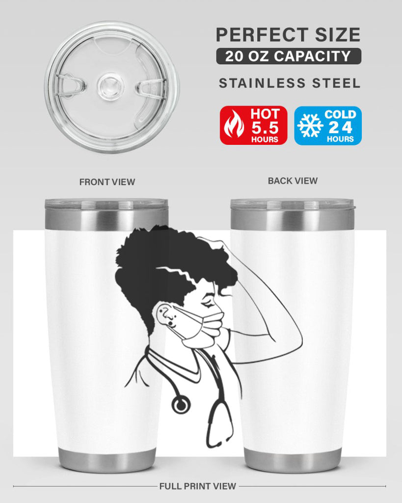 black nurse 3#- women-girls- Tumbler