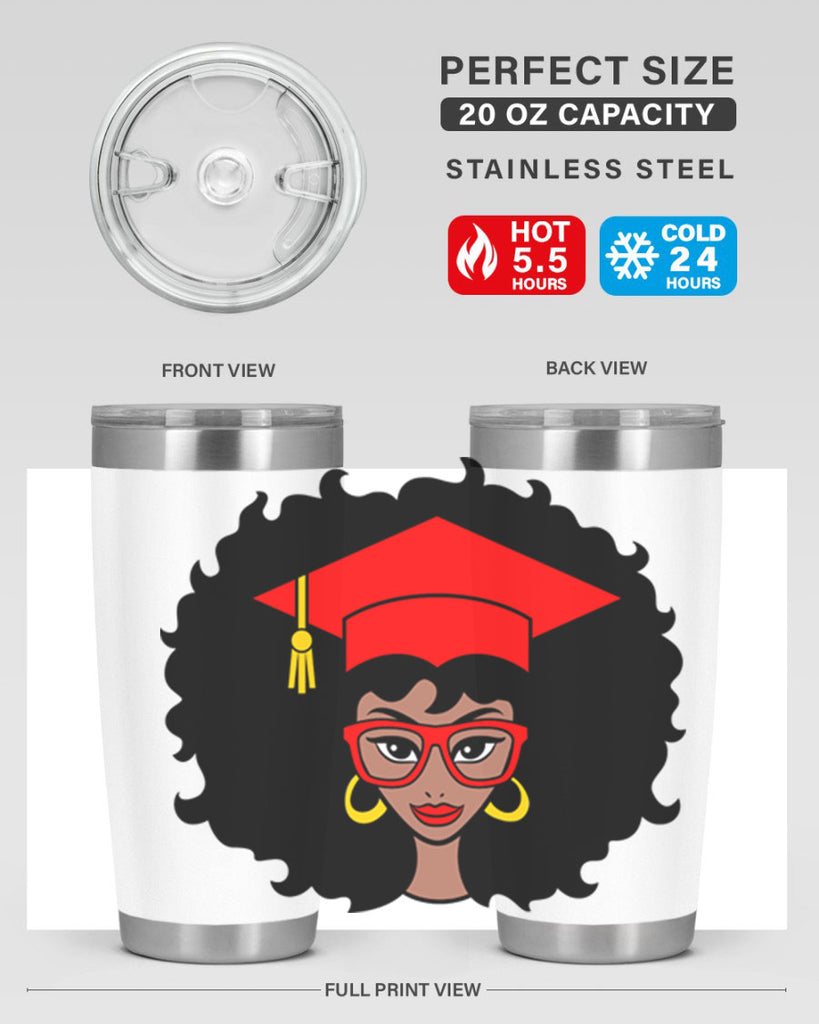 graduation black woman 32#- women-girls- Tumbler