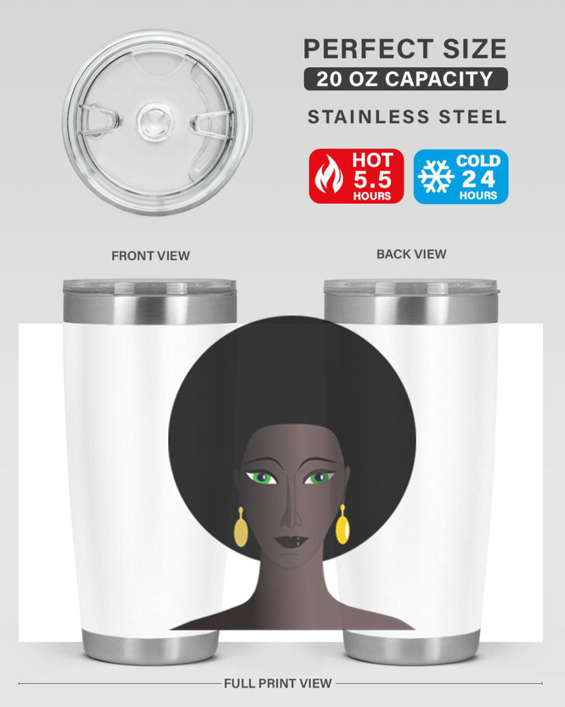 machovka black woman with green eyes 27#- women-girls- Tumbler