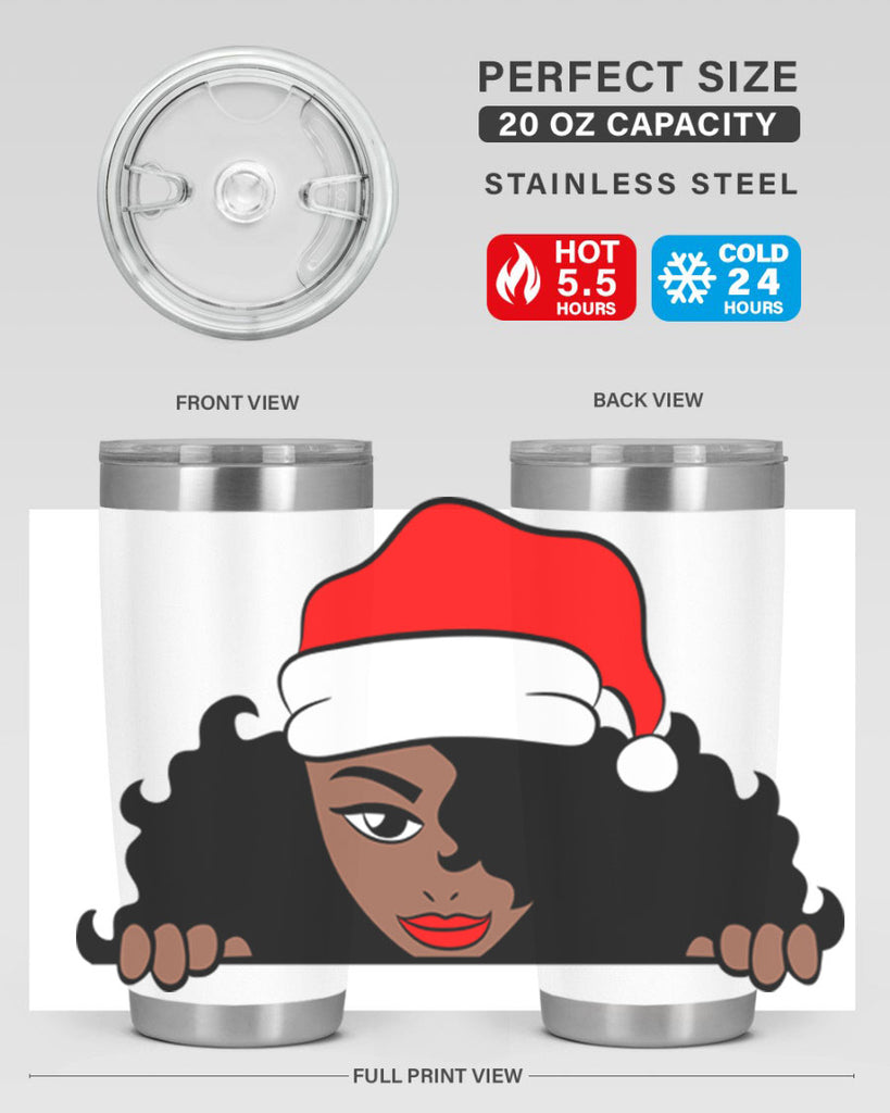 peekaboo santa girl 22#- women-girls- Tumbler
