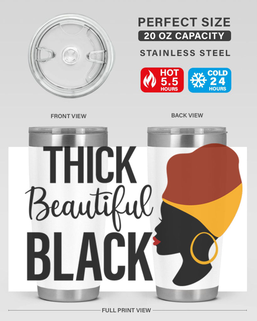 thick beautiful black Style 4#- women-girls- Tumbler