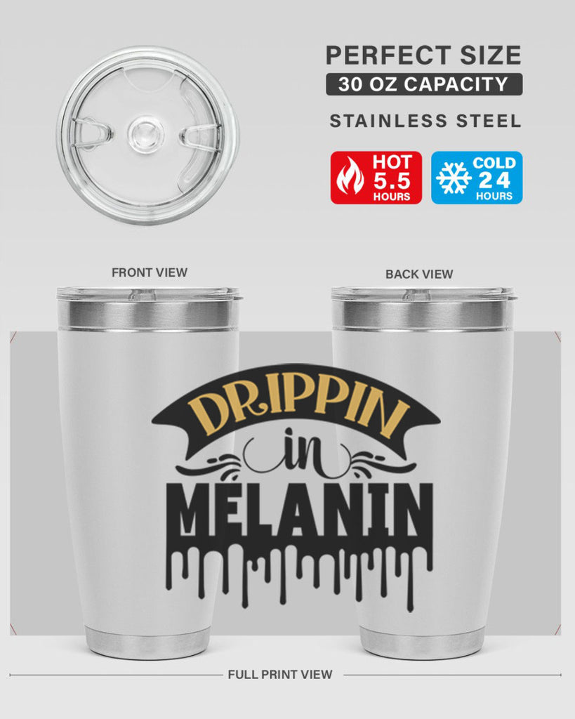 Drippin in melanin Style 41#- women-girls- Tumbler