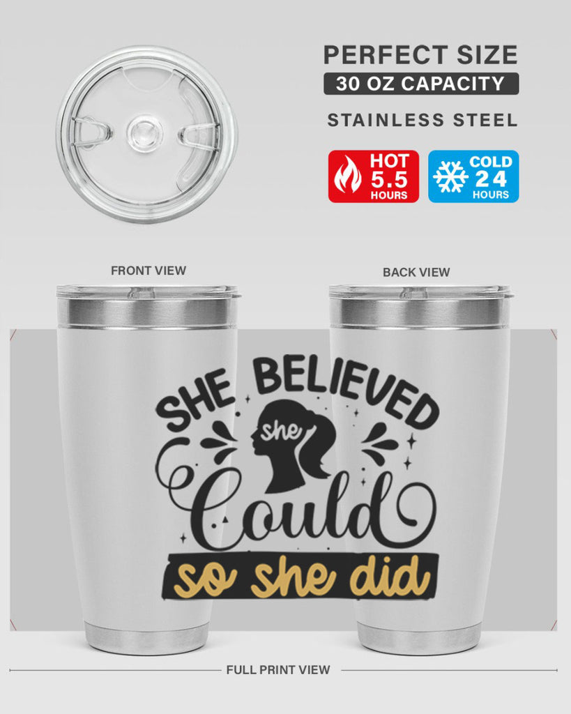 She believed she could she did Style 7#- women-girls- Tumbler