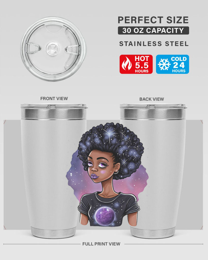 Sparkling Black Girl Design 11#- women-girls- Tumbler