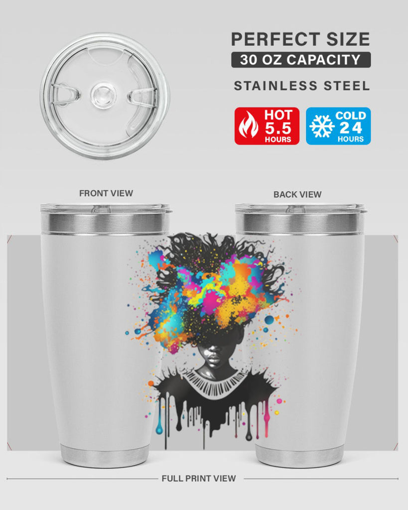 Sparkling Black Girl Design 16#- women-girls- Tumbler