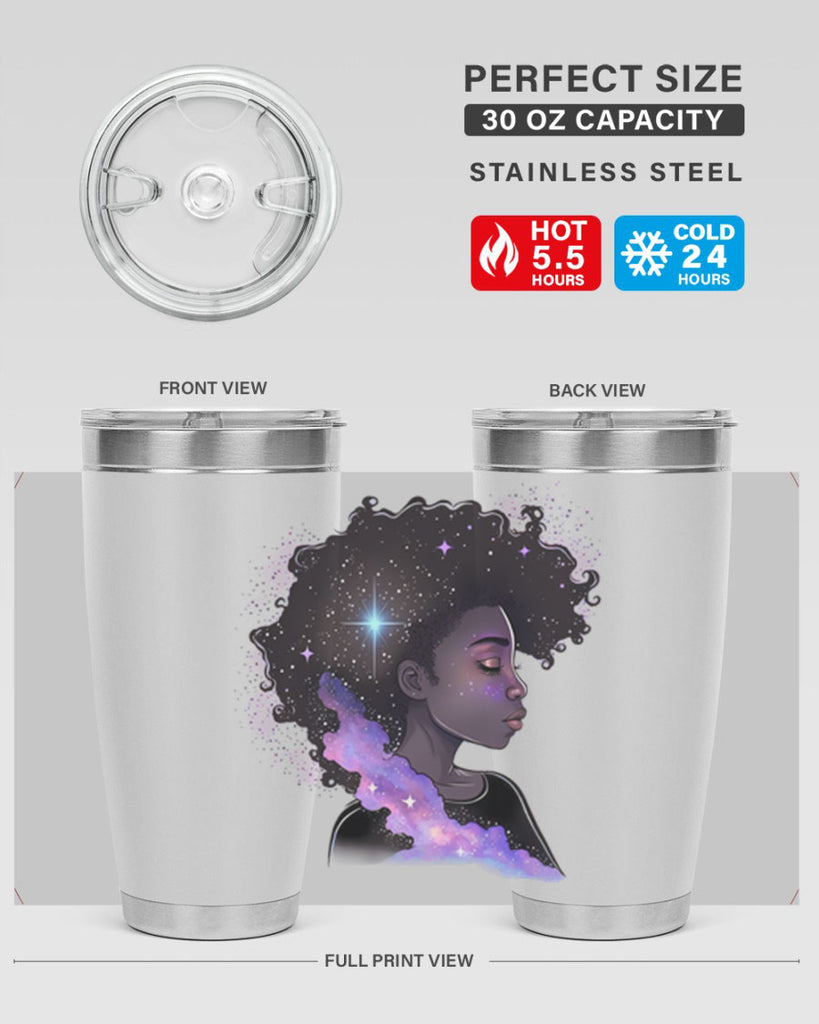 Sparkling Black Girl Design 4#- women-girls- Tumbler