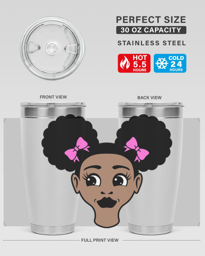 afro puffs girl 76#- women-girls- Tumbler