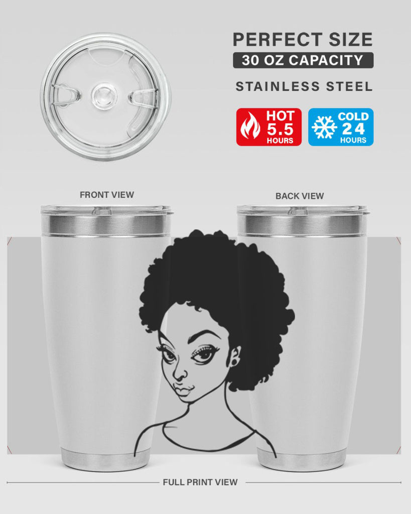 afro woman girl lady 68#- women-girls- Tumbler