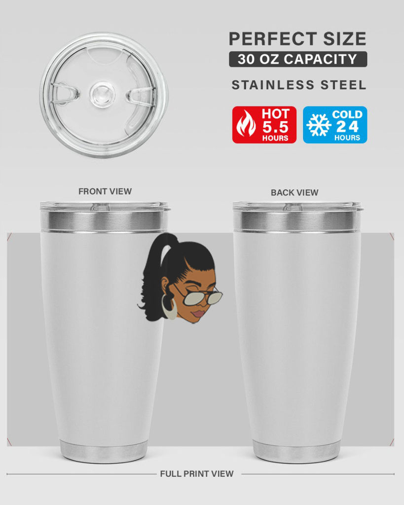black afro 42#- women-girls- Tumbler