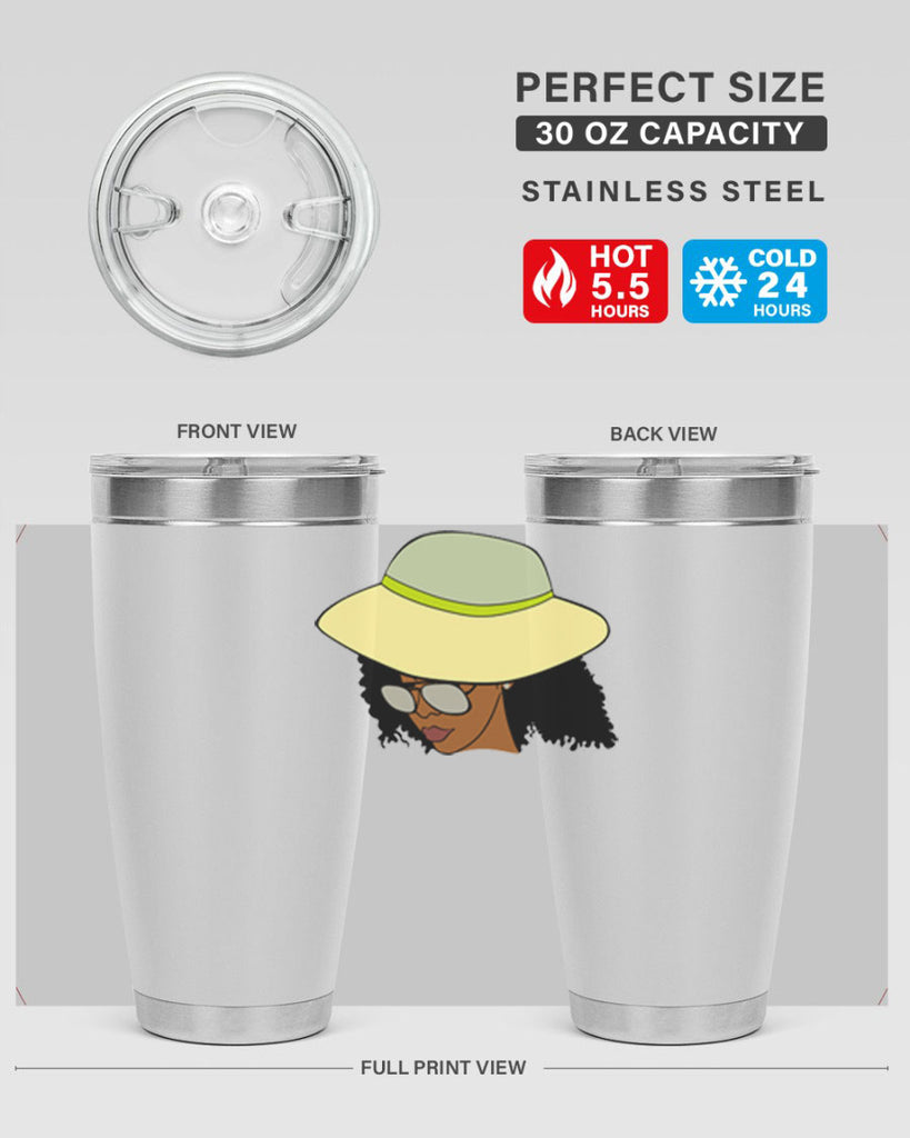 black afro 45#- women-girls- Tumbler