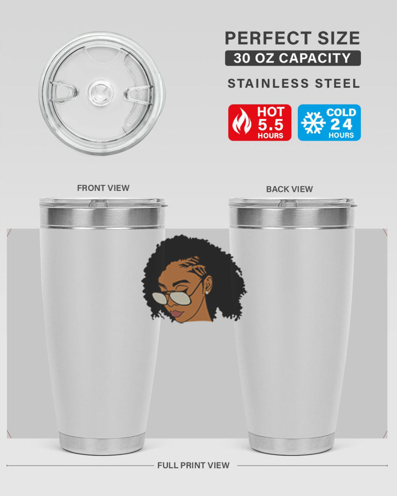 black afro 47#- women-girls- Tumbler