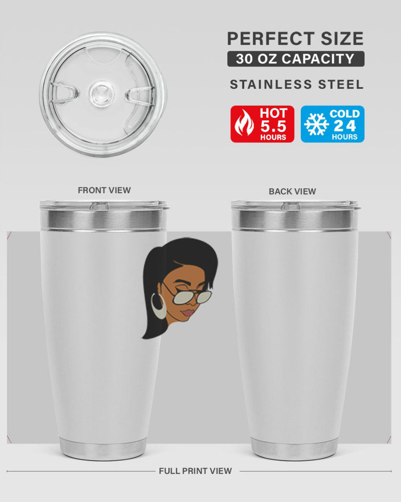 black afro 48#- women-girls- Tumbler