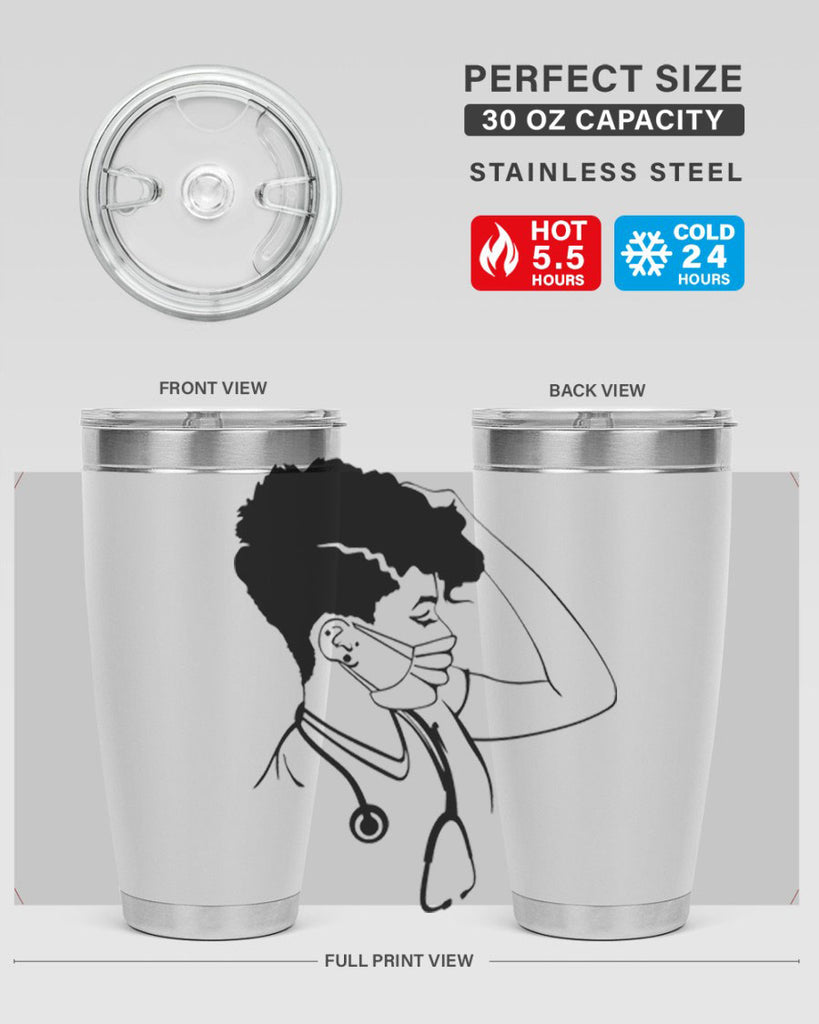 black nurse 3#- women-girls- Tumbler