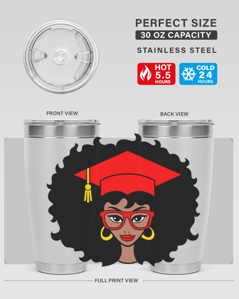 graduation black woman 32#- women-girls- Tumbler