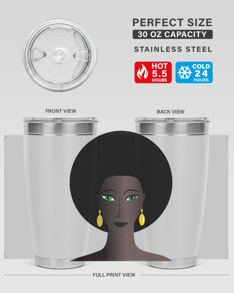 machovka black woman with green eyes 27#- women-girls- Tumbler