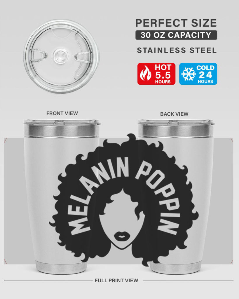 melanin poppin 26#- women-girls- Tumbler