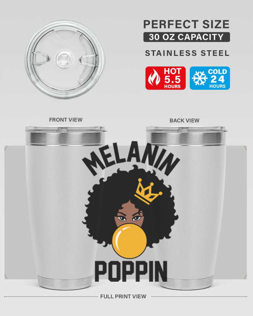 melanin poppin afro girl 25#- women-girls- Tumbler