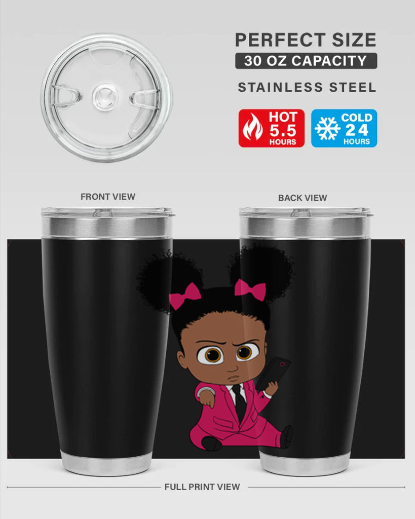 Black girl style 3#- women-girls- Tumbler