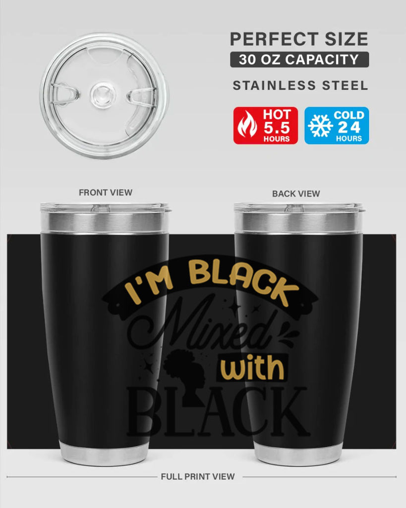 Im black mixed with black Style 30#- women-girls- Tumbler