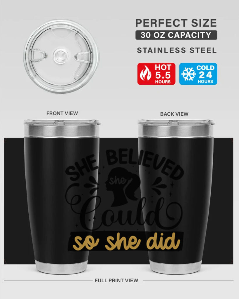 She believed she could she did Style 7#- women-girls- Tumbler