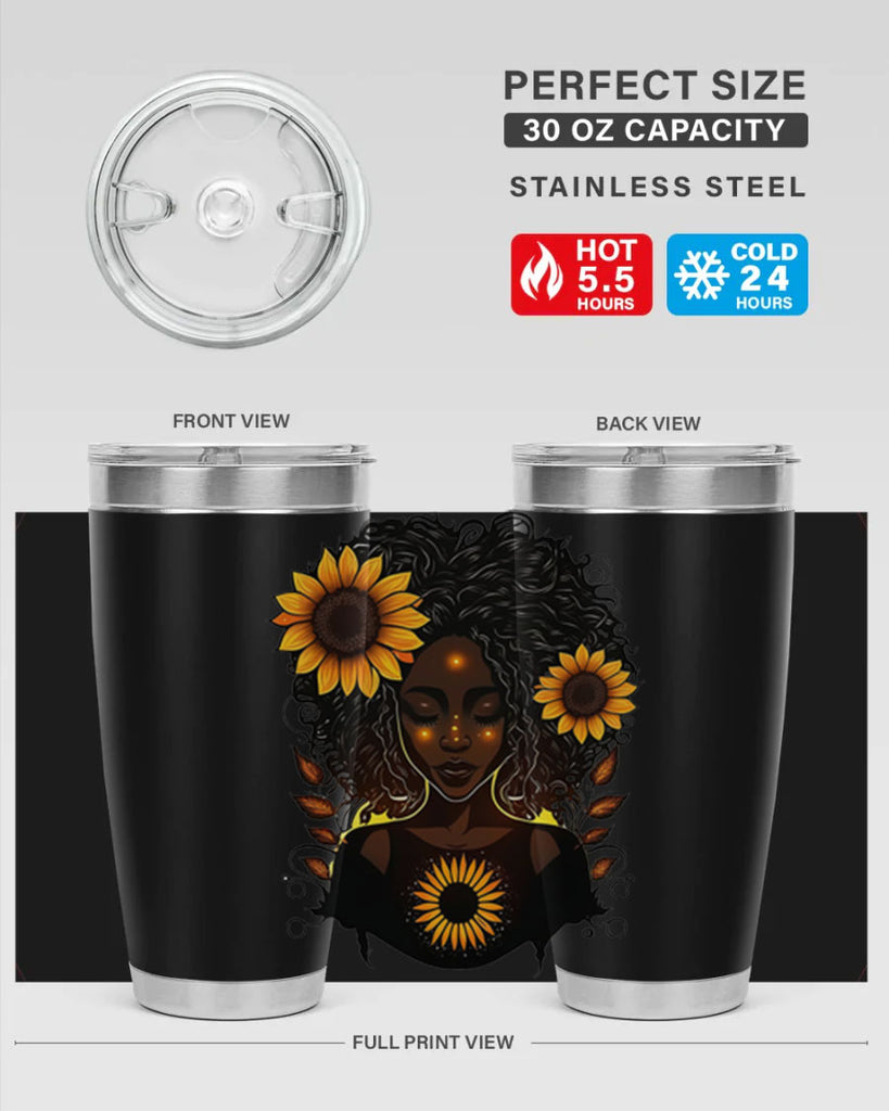 Sparkling Black Girl Design 13#- women-girls- Tumbler