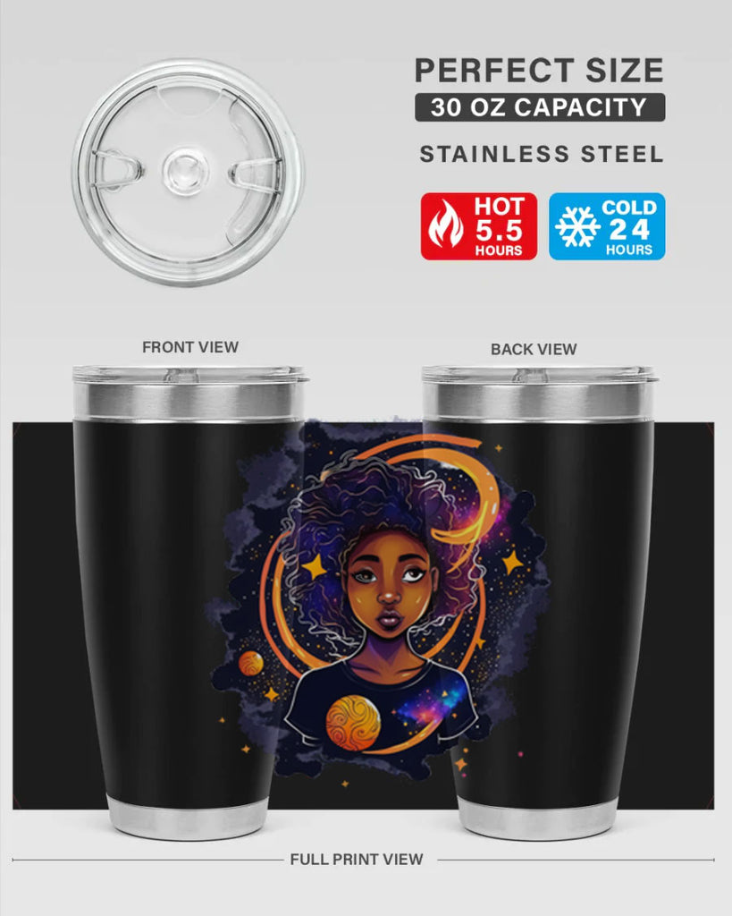 Sparkling Black Girl Design 19#- women-girls- Tumbler
