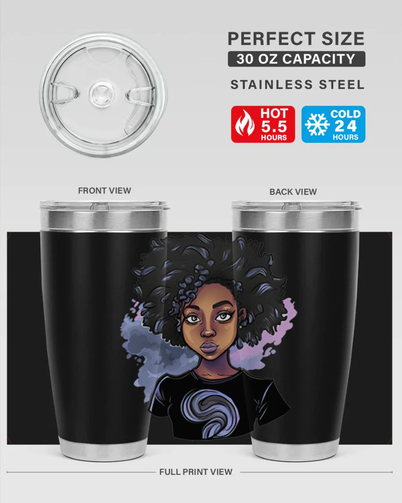 Sparkling Black Girl Design 1#- women-girls- Tumbler