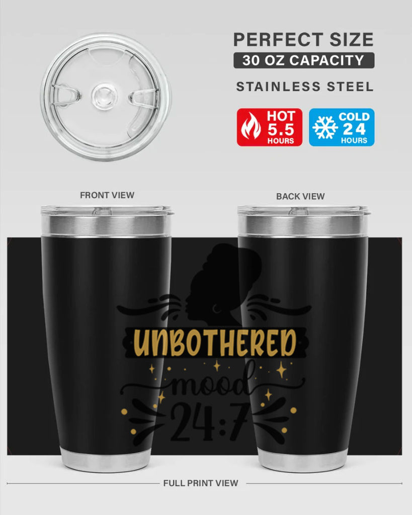 Unbothered mood Style 2#- women-girls- Tumbler