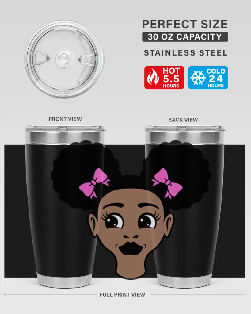 afro puffs girl 76#- women-girls- Tumbler