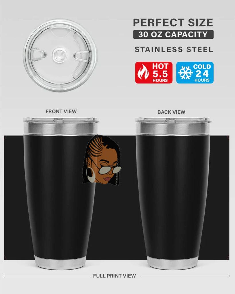 black afro 39#- women-girls- Tumbler