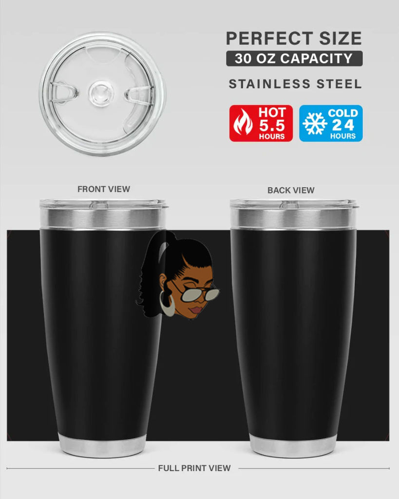 black afro 42#- women-girls- Tumbler