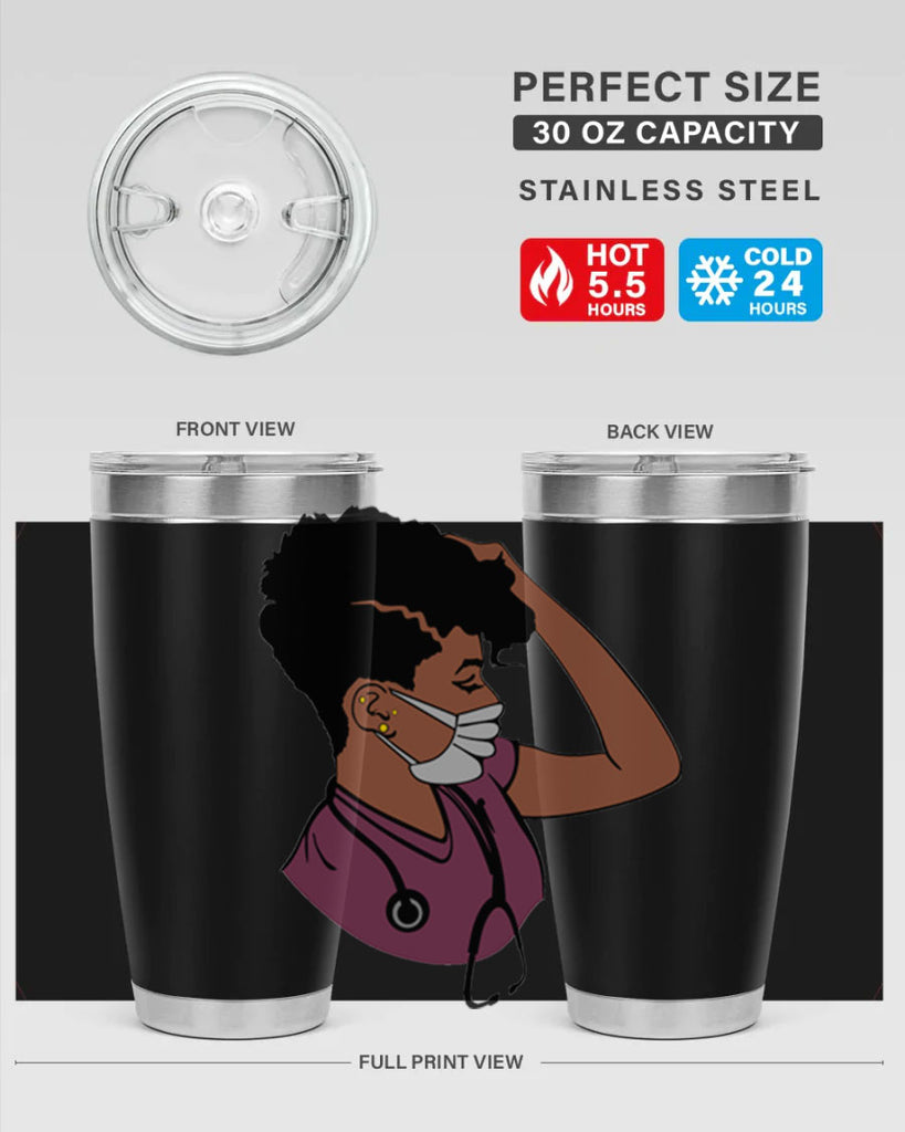 black nurse 1#- women-girls- Tumbler