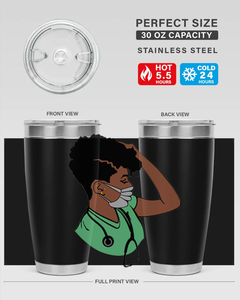 black nurse 2#- women-girls- Tumbler