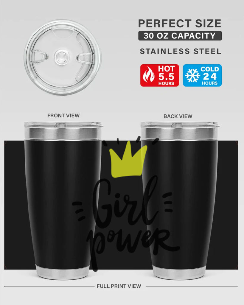 girl power crown 35#- women-girls- Tumbler