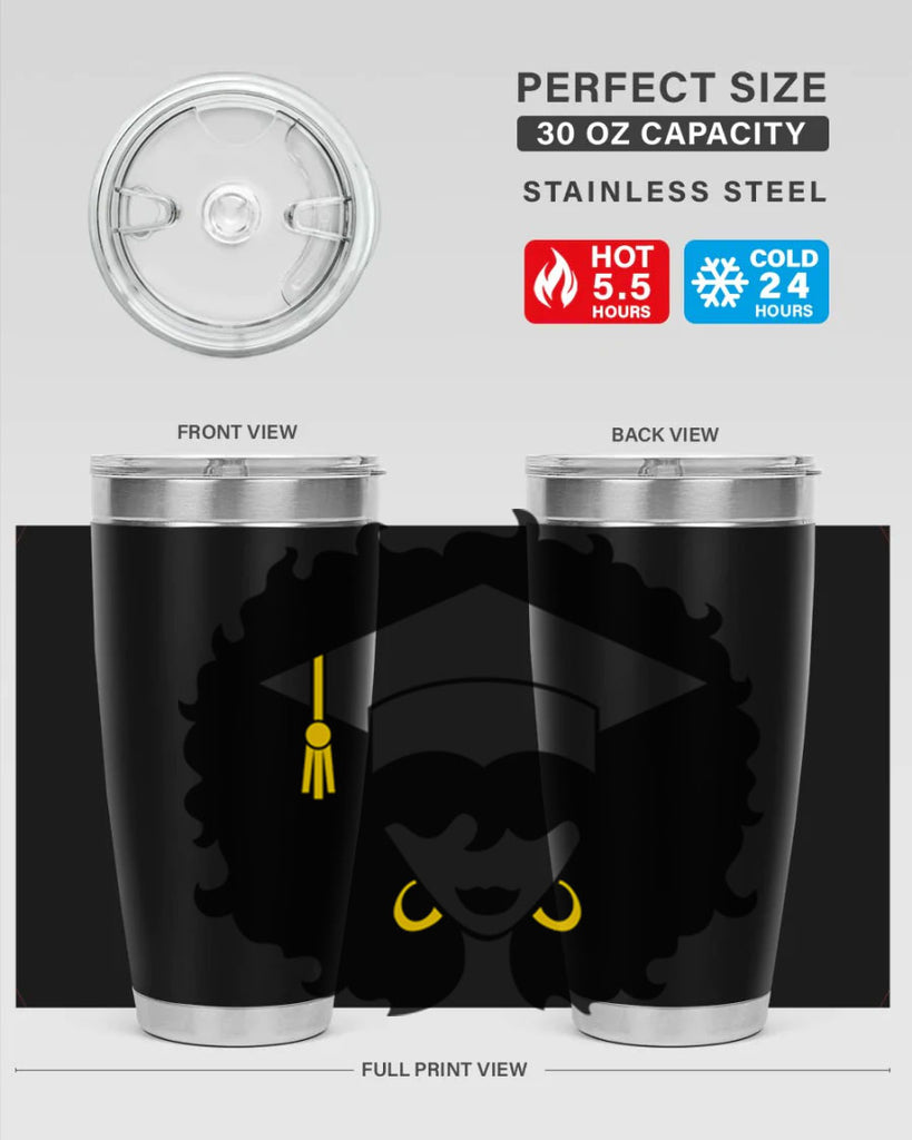 grad black woman 33#- women-girls- Tumbler
