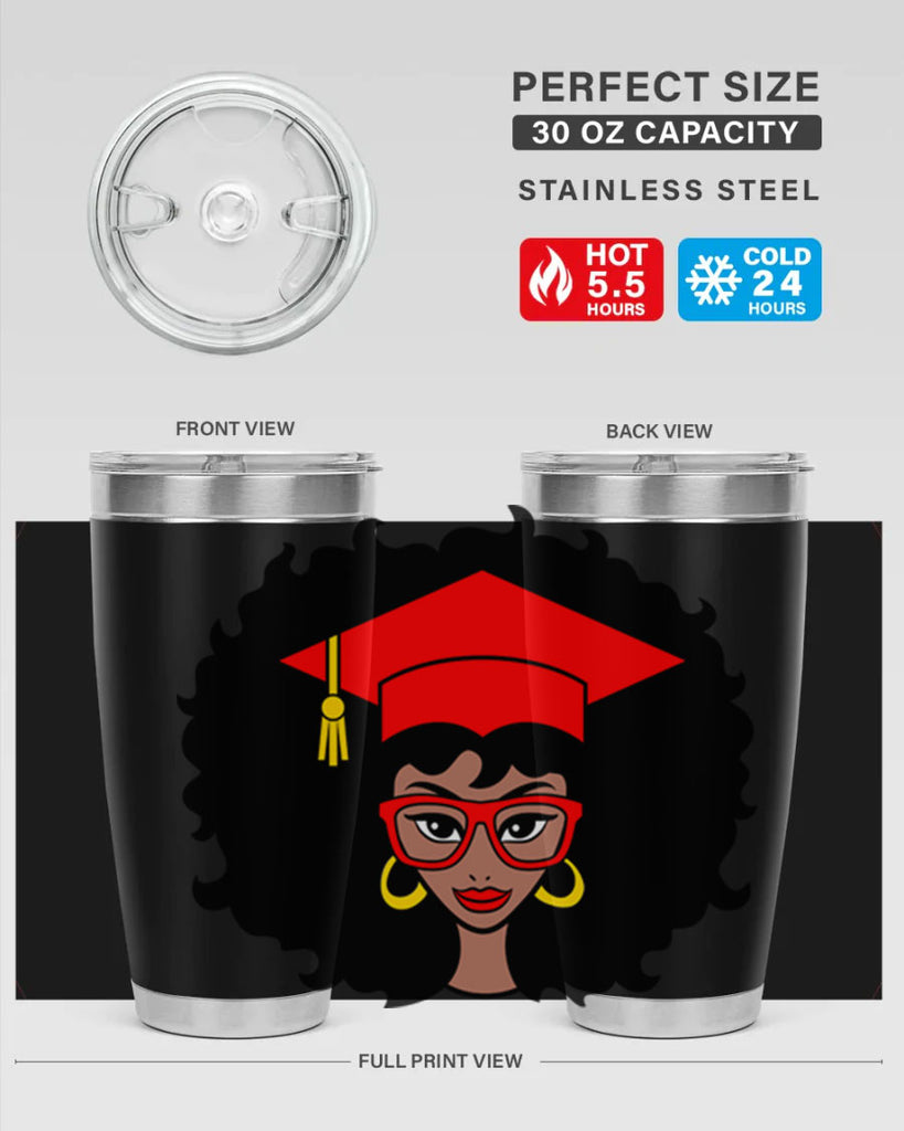 graduation black woman 32#- women-girls- Tumbler