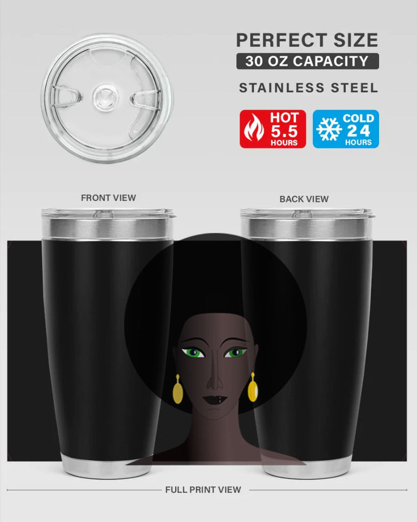 machovka black woman with green eyes 27#- women-girls- Tumbler