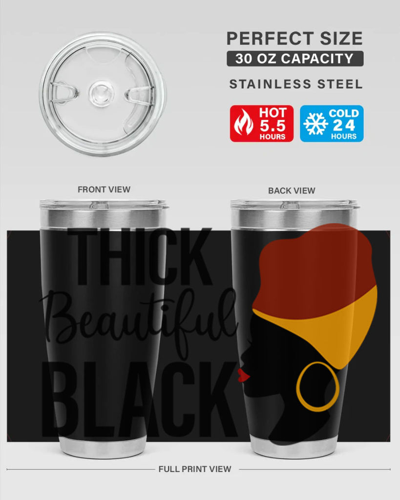 thick beautiful black Style 4#- women-girls- Tumbler