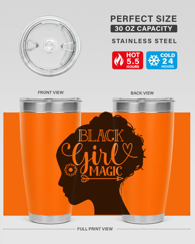 Black girl magic Style 59#- women-girls- Tumbler