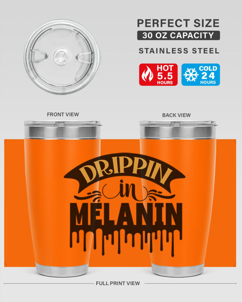 Drippin in melanin Style 41#- women-girls- Tumbler