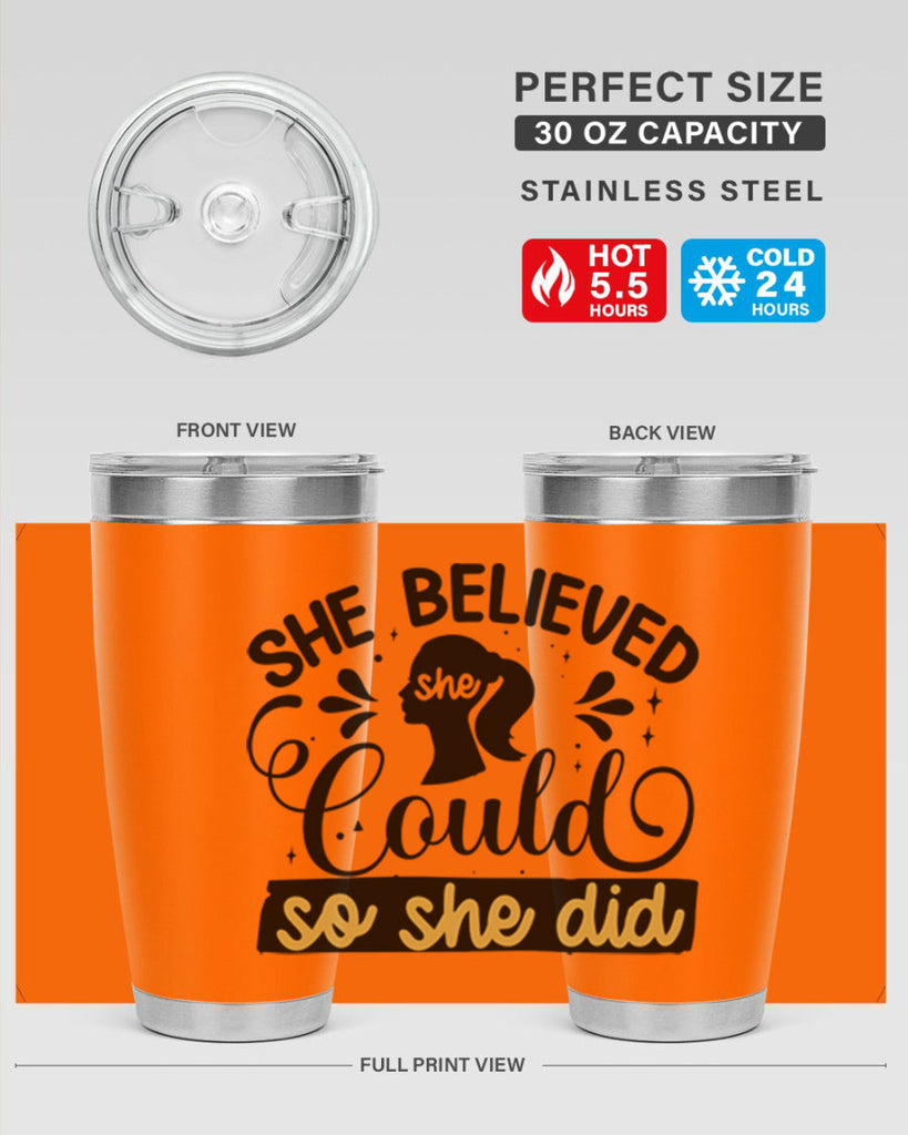 She believed she could she did Style 7#- women-girls- Tumbler