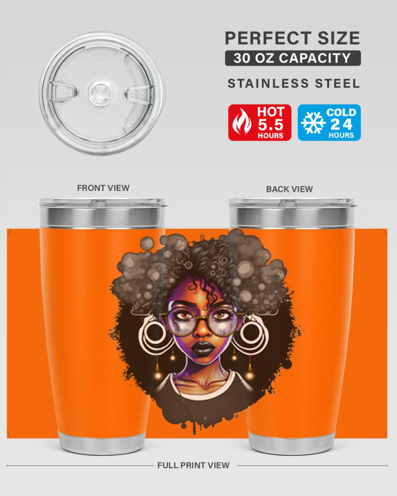 Sparkling Black Girl Design 10#- women-girls- Tumbler