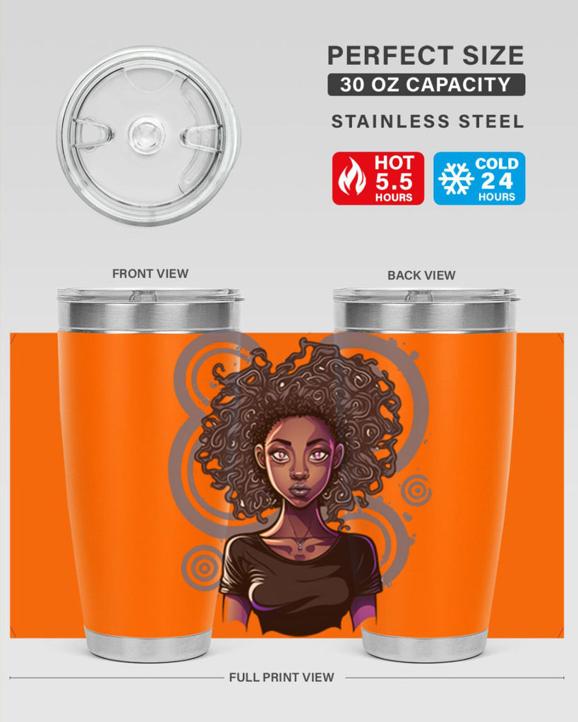 Sparkling Black Girl Design 14#- women-girls- Tumbler