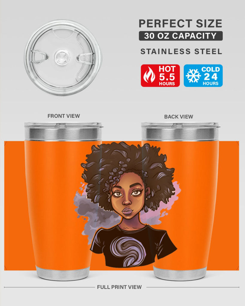 Sparkling Black Girl Design 1#- women-girls- Tumbler