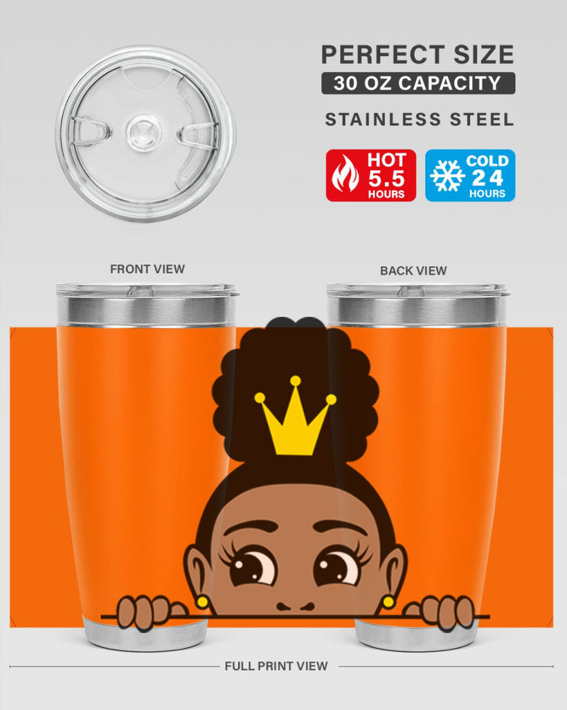 afro puff crown girl 1#- women-girls- Tumbler