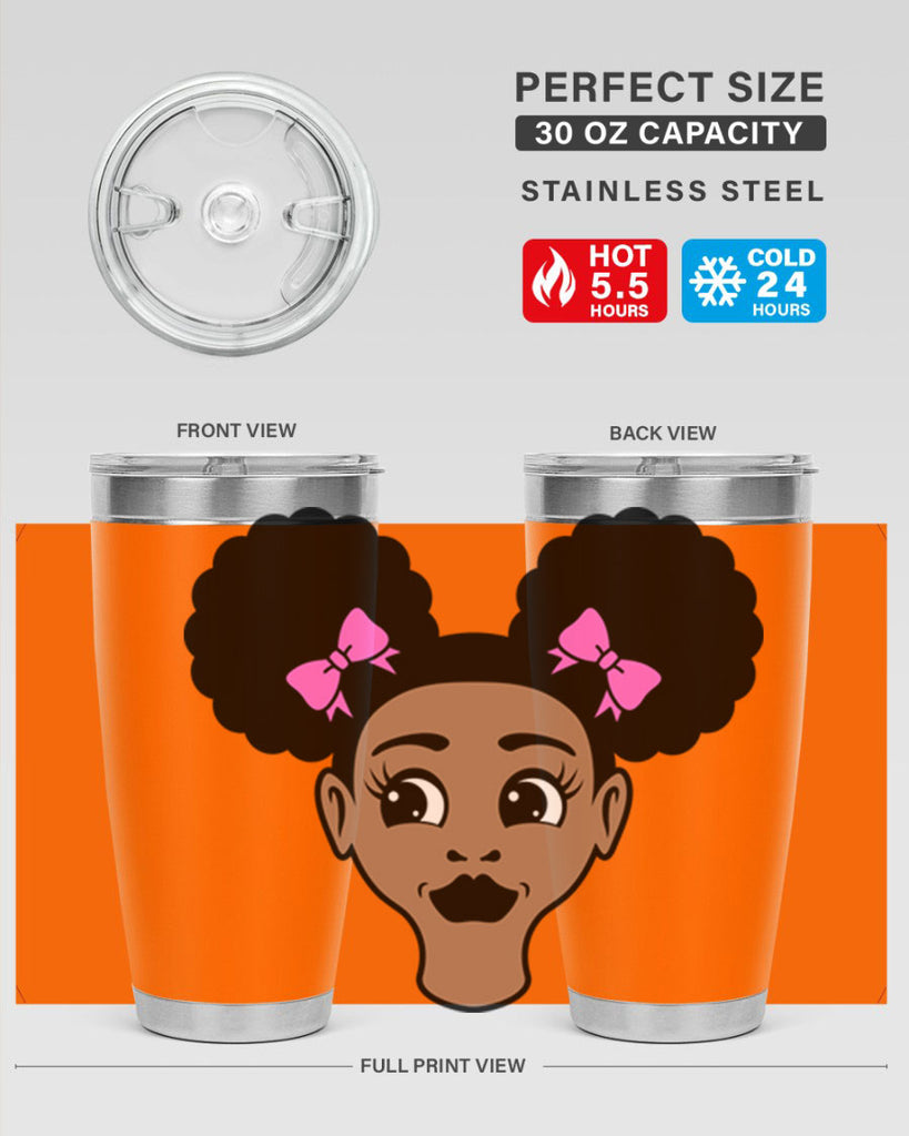 afro puffs girl 76#- women-girls- Tumbler