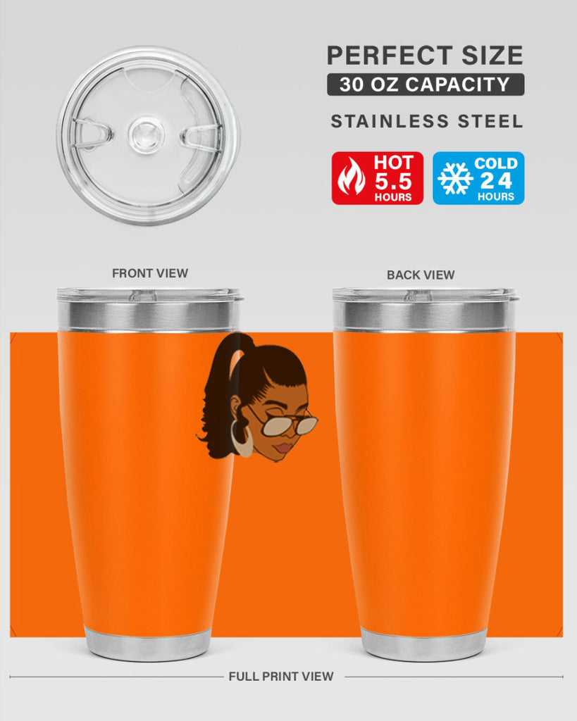 black afro 42#- women-girls- Tumbler