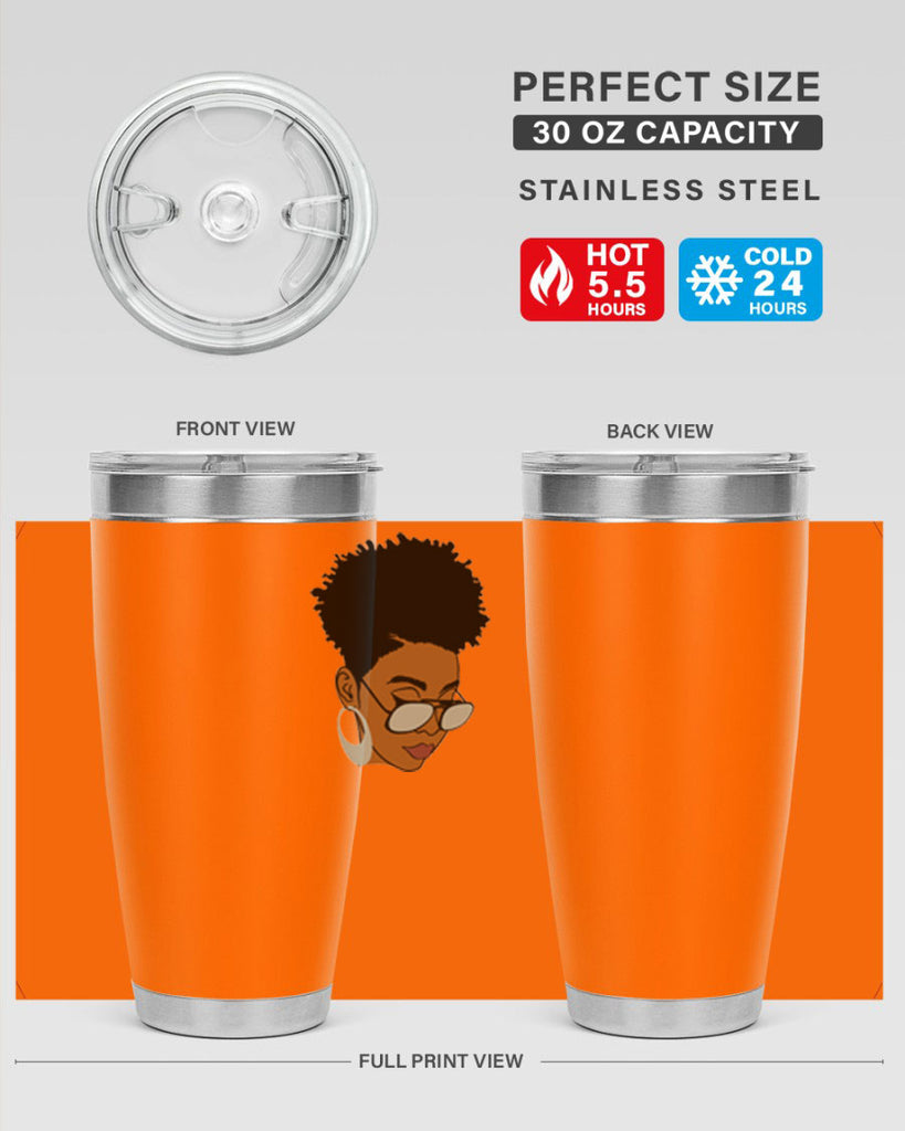 black afro 44#- women-girls- Tumbler