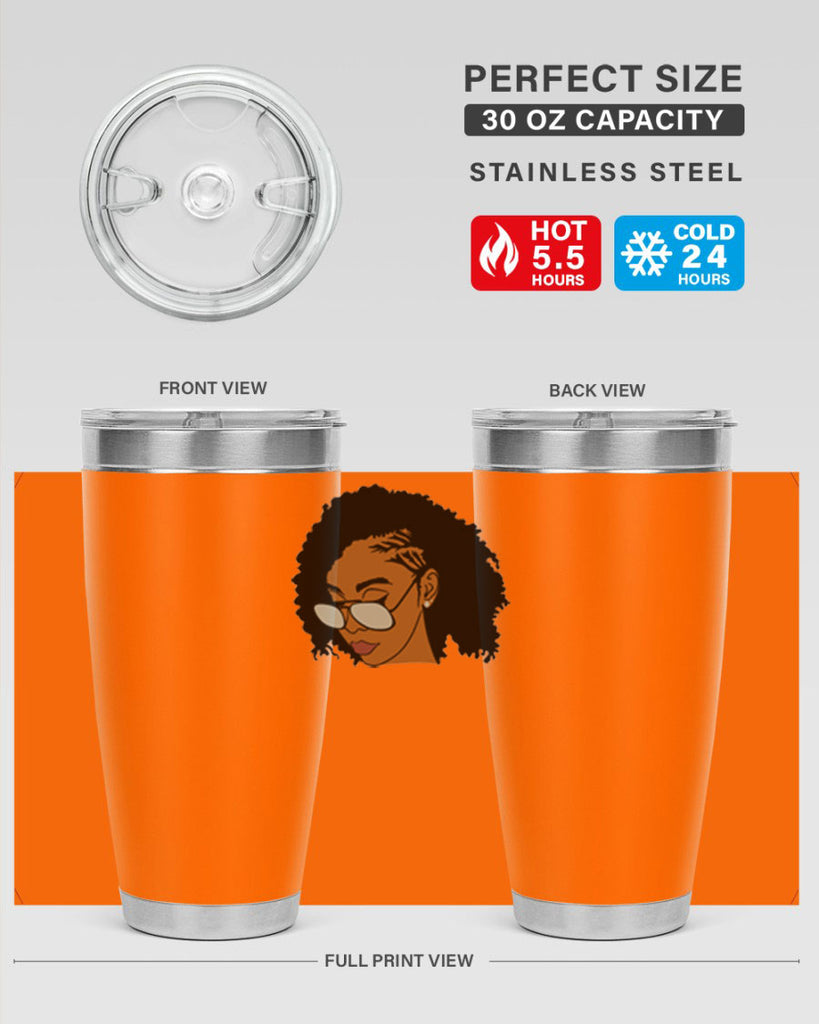 black afro 47#- women-girls- Tumbler